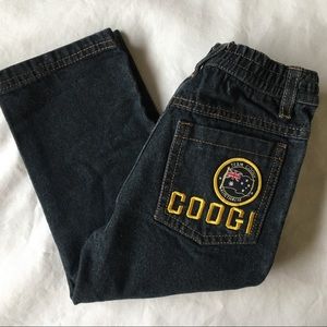 COOGI jeans size 2T boys logo pocket pants Australia 24 Months EUC dark wash